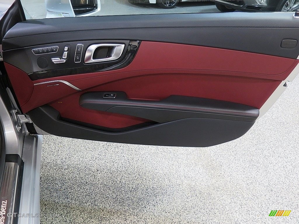 2014 Mercedes-Benz SL 550 Roadster Red/Black Door Panel Photo #120211538
