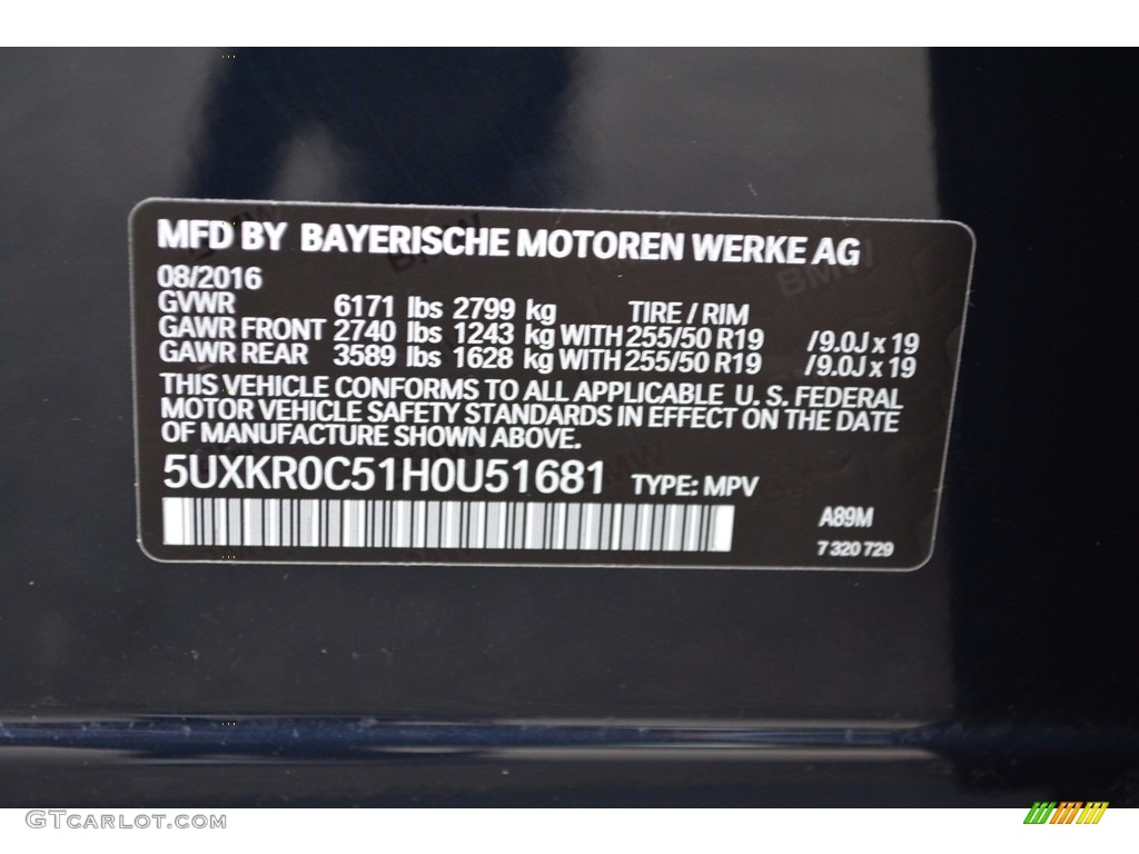 2017 X5 xDrive35i - Imperial Blue Metallic / Mocha photo #34