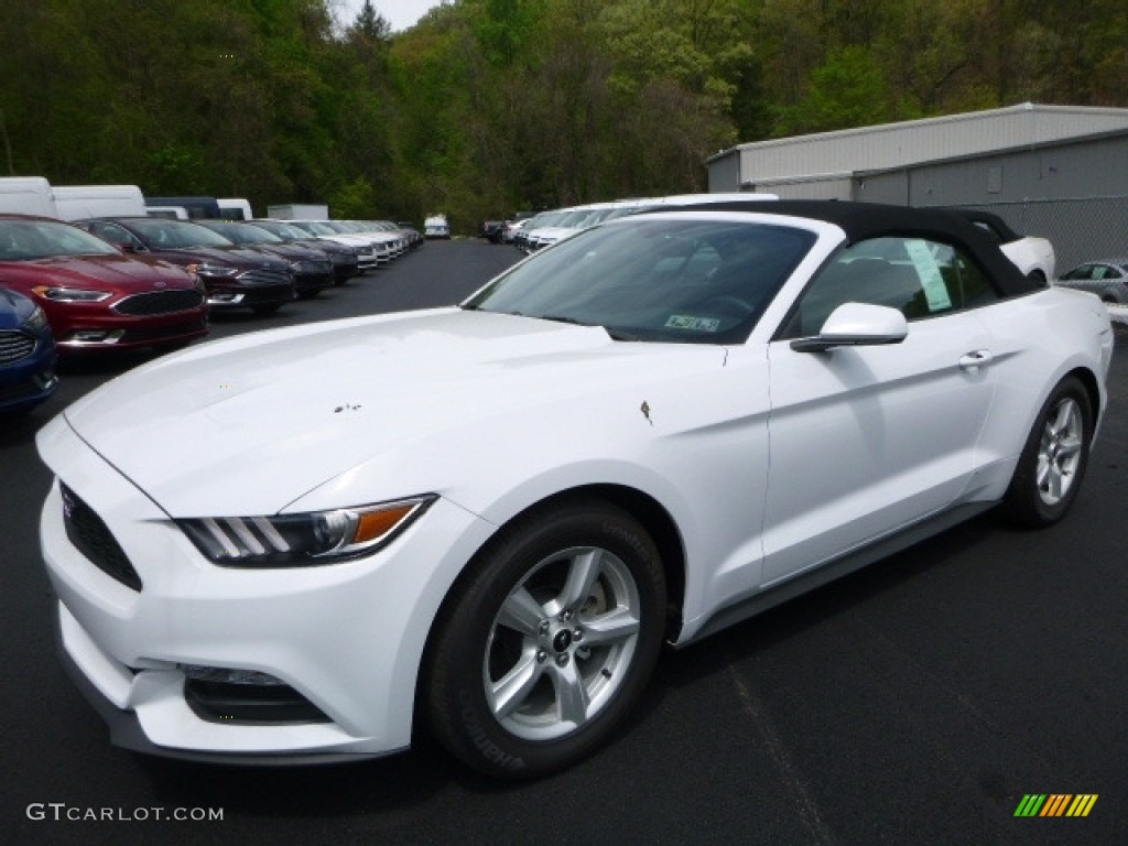 2017 Mustang V6 Convertible - Oxford White / Ebony photo #5