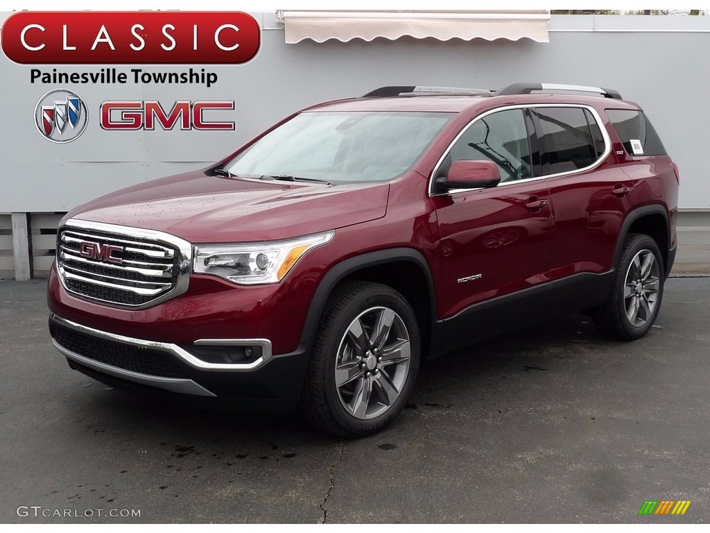 Crimson Red Tintcoat GMC Acadia