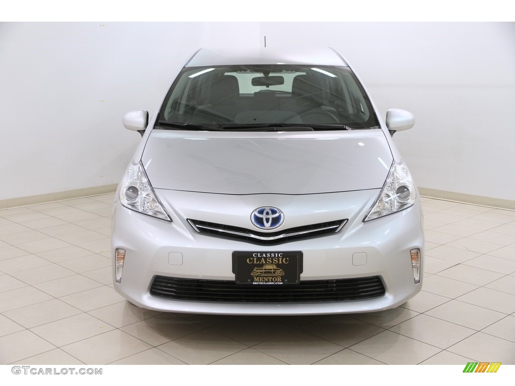 2014 Prius v Three - Classic Silver Metallic / Dark Gray photo #2