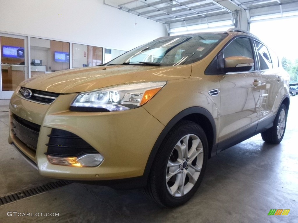 Karat Gold 2014 Ford Escape Titanium 2.0L EcoBoost 4WD Exterior Photo #120222735