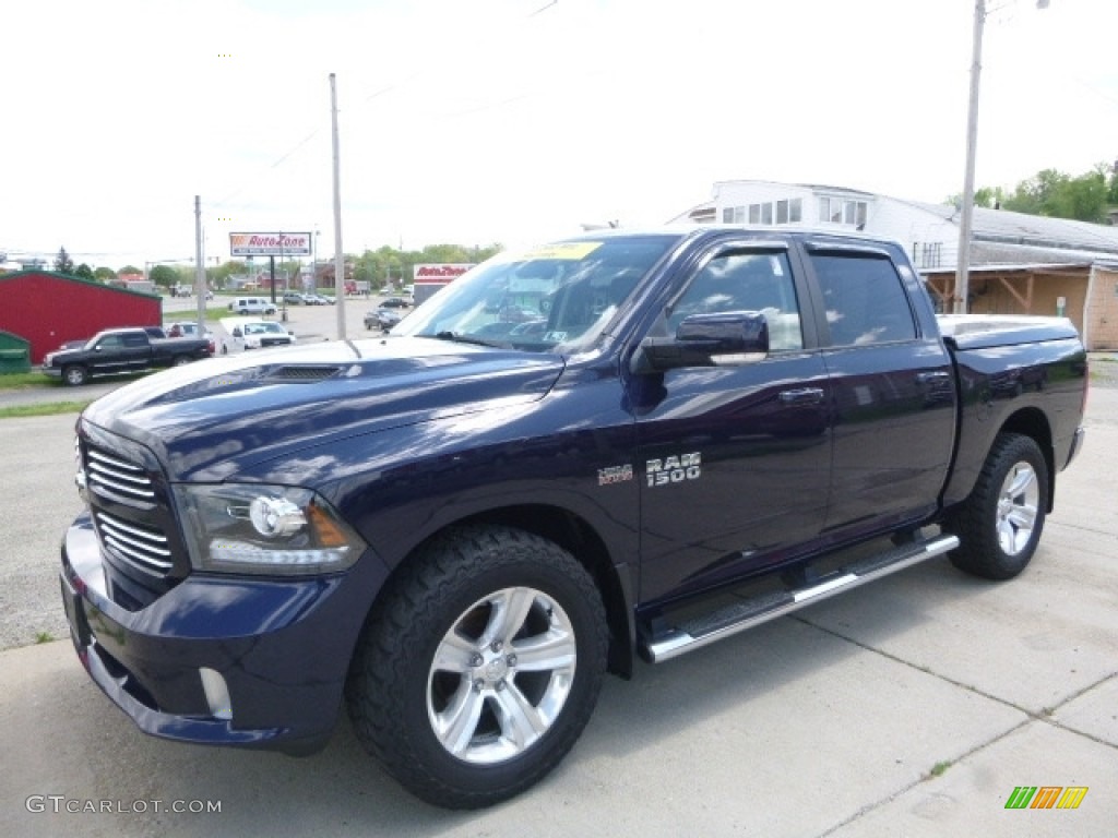 2014 1500 Sport Crew Cab 4x4 - True Blue Pearl Coat / Black photo #1