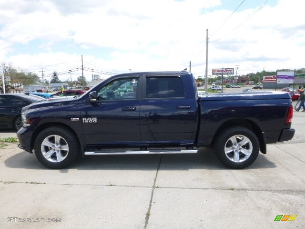 2014 1500 Sport Crew Cab 4x4 - True Blue Pearl Coat / Black photo #2