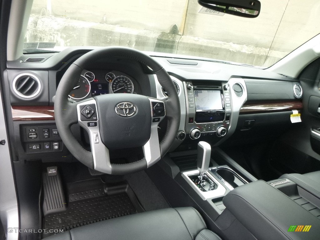 Black Interior 2017 Toyota Tundra Limited Double Cab 4x4 Photo #120223329