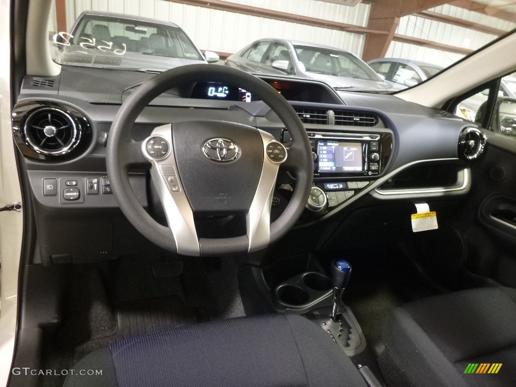 2017 Prius c Three - Moonglow / Black photo #8