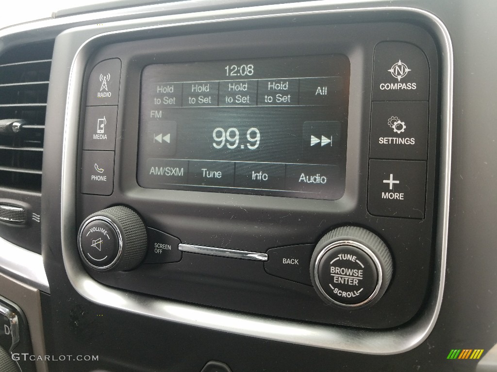 2017 1500 Big Horn Quad Cab - Brilliant Black Crystal Pearl / Black/Diesel Gray photo #15