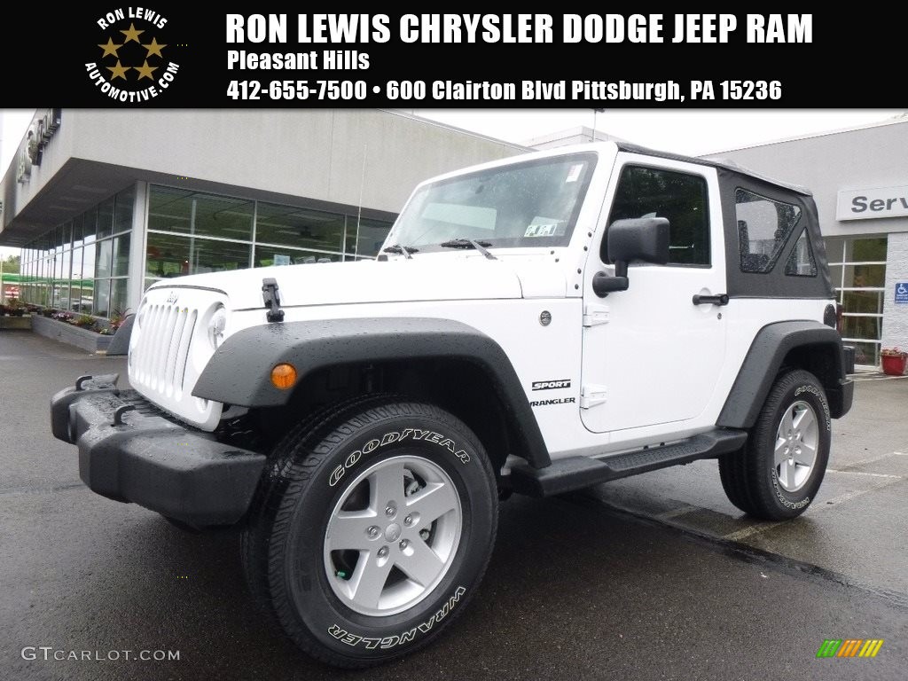 Bright White Jeep Wrangler