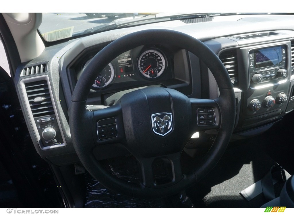 2017 1500 Tradesman Quad Cab - True Blue Pearl / Black/Diesel Gray photo #12