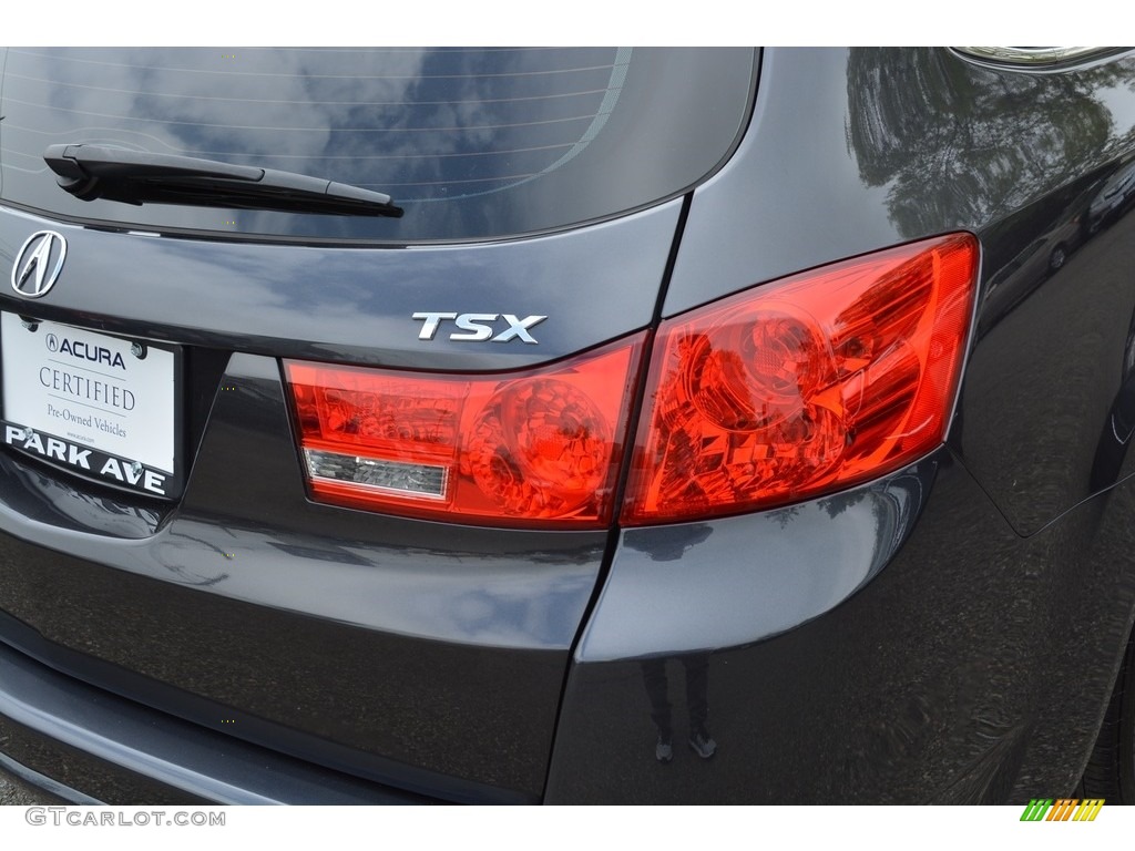2012 TSX Technology Sport Wagon - Graphite Luster Metallic / Ebony photo #25
