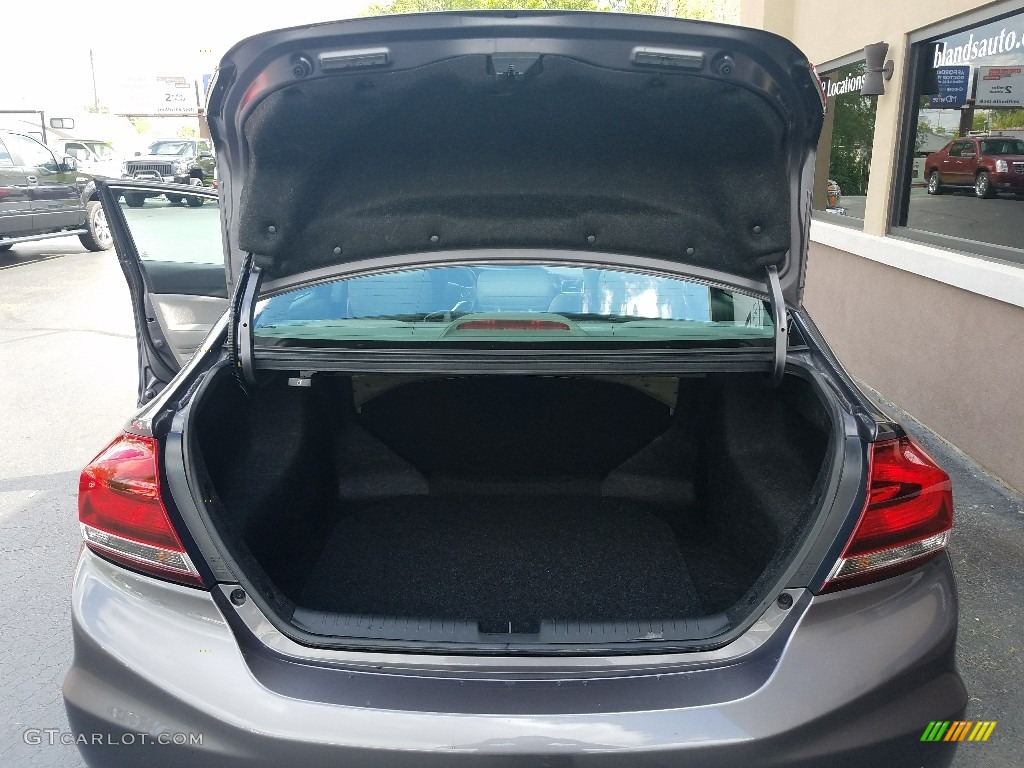 2014 Civic LX Sedan - Modern Steel Metallic / Gray photo #28