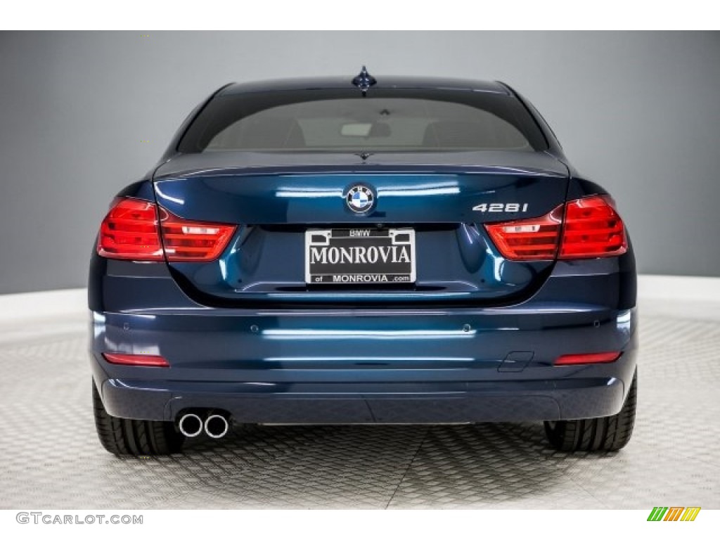 2014 4 Series 428i Coupe - Midnight Blue Metallic / Black photo #3