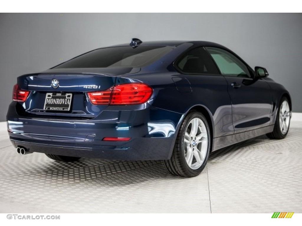 2014 4 Series 428i Coupe - Midnight Blue Metallic / Black photo #13