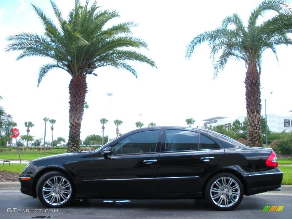 2008 E 350 Sedan - Black / Black photo #1