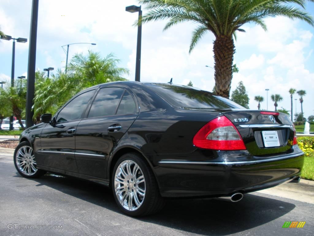 2008 E 350 Sedan - Black / Black photo #8