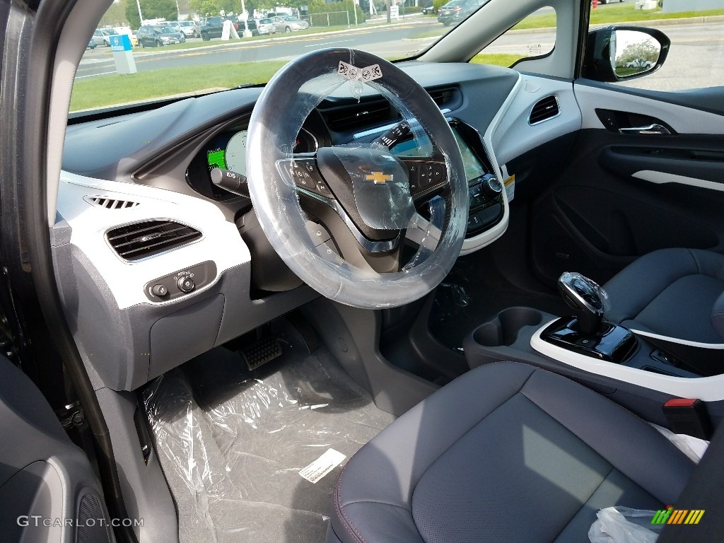 Dark Galvanized Interior 2017 Chevrolet Bolt EV Premier Photo #120236595