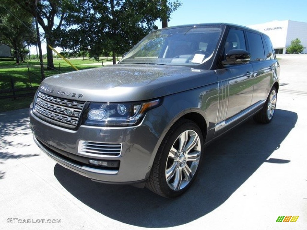 2017 Range Rover SVAutobiography Dynamic - Corris Grey Metallic / Ebony/Tan photo #10