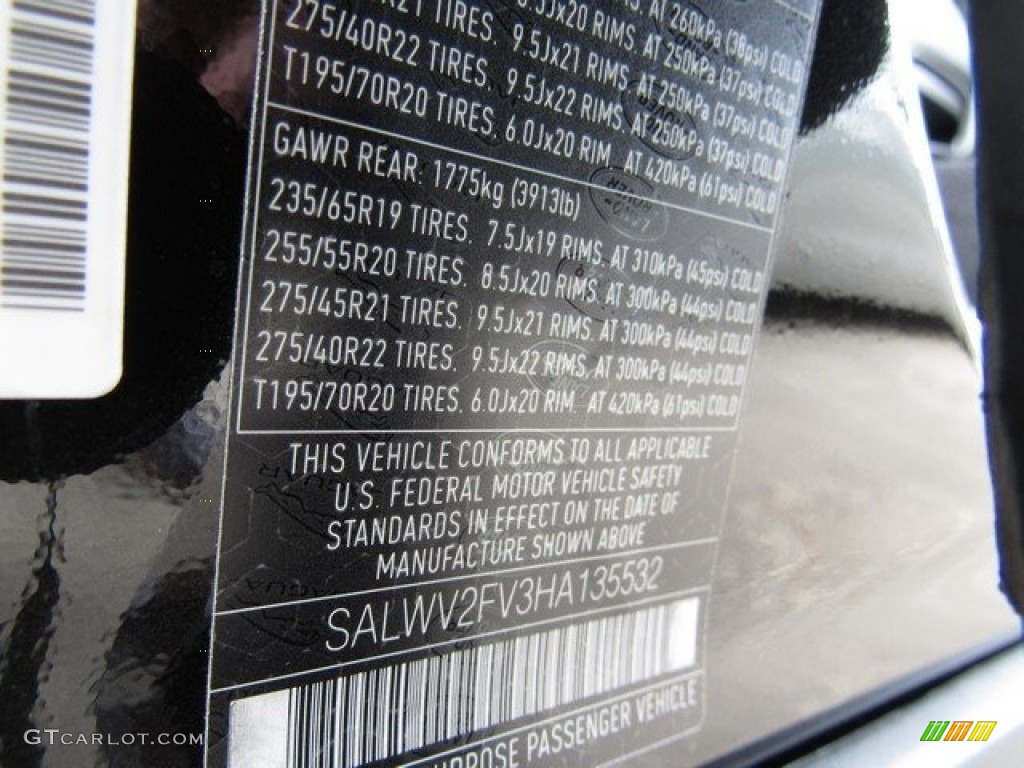 2017 Range Rover Sport HSE Dynamic - Narvik Black / Ebony/Ebony photo #22