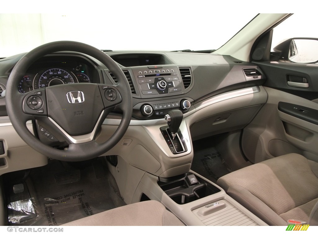 2014 CR-V EX AWD - Alabaster Silver Metallic / Beige photo #7