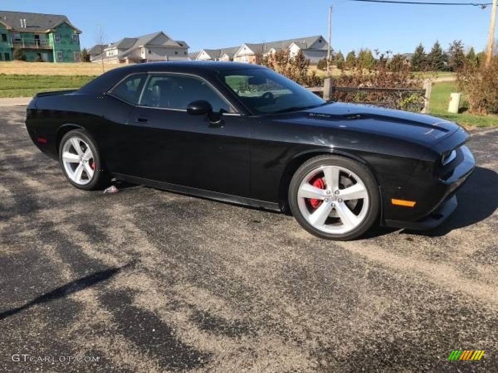 2009 Challenger SRT8 - Brilliant Black Crystal Pearl Coat / Dark Slate Gray photo #1