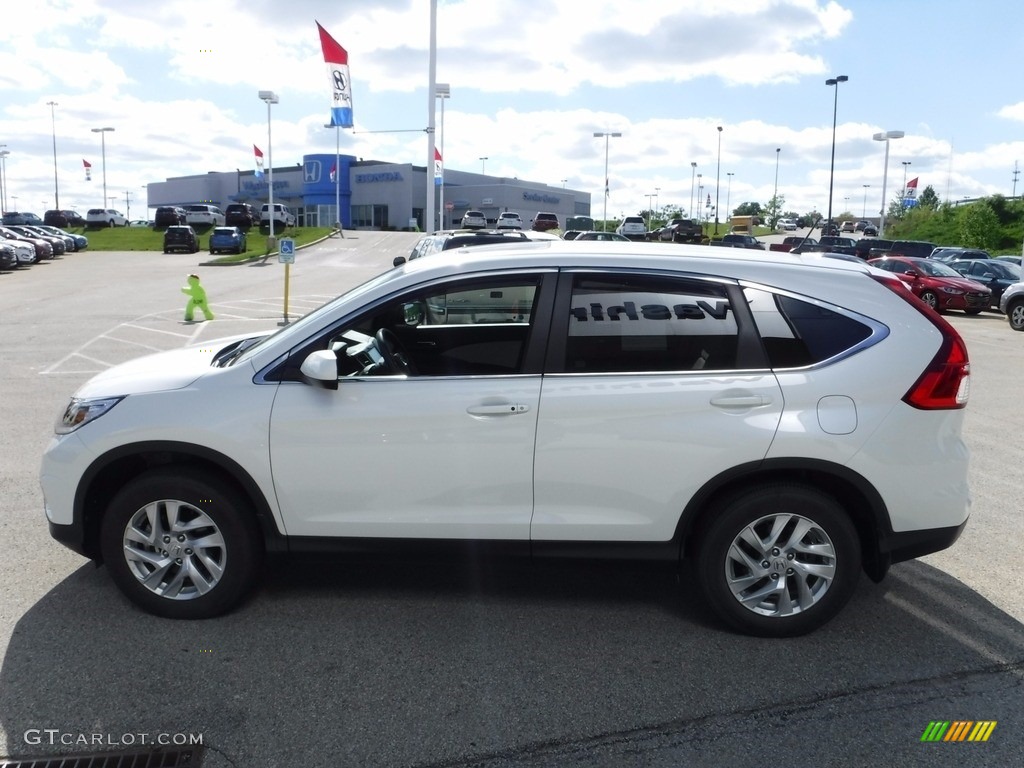 2015 CR-V EX AWD - White Diamond Pearl / Beige photo #6