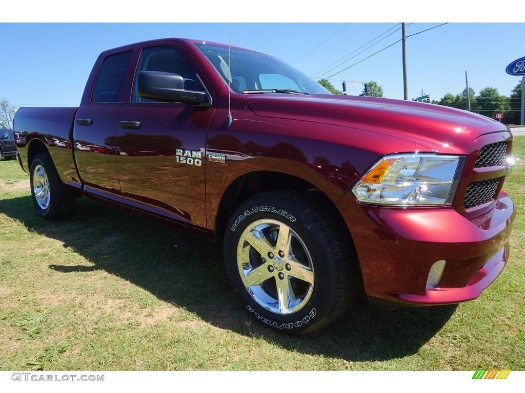 2017 1500 Express Quad Cab - Delmonico Red Pearl / Black/Diesel Gray photo #4