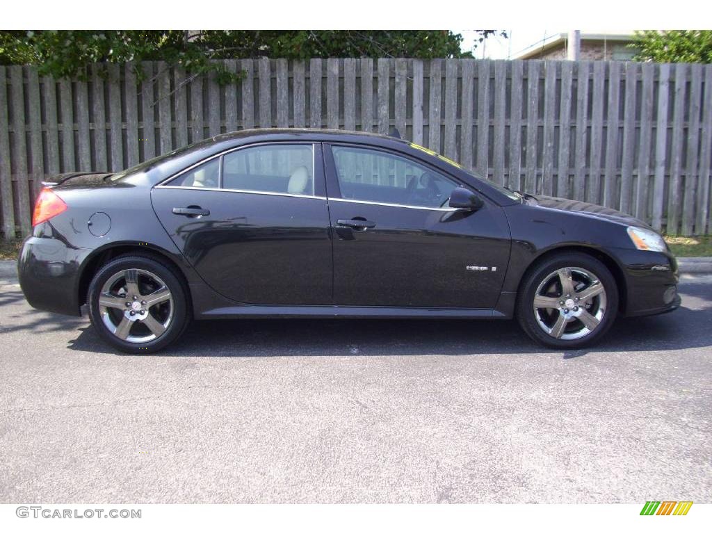 2009 G6 GXP Sedan - Carbon Black Metallic / Light Taupe photo #1