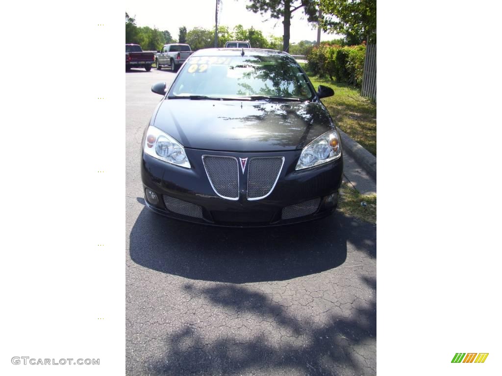 2009 G6 GXP Sedan - Carbon Black Metallic / Light Taupe photo #4
