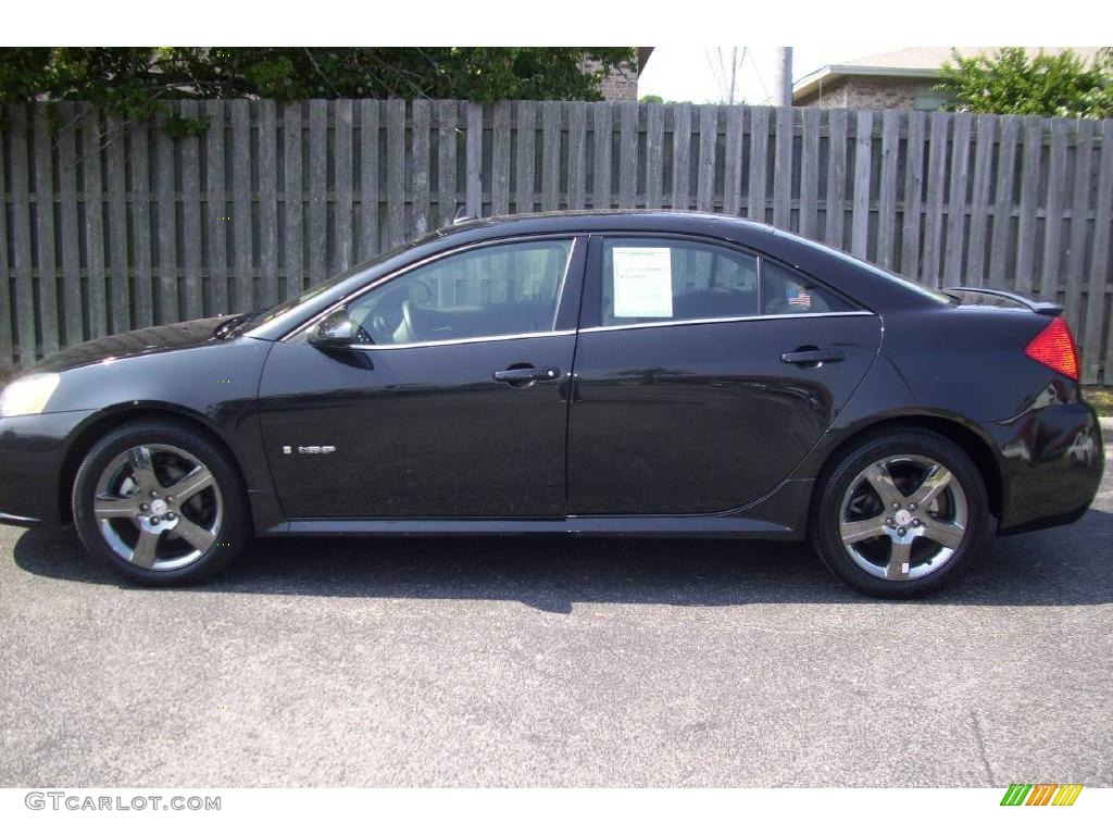 2009 G6 GXP Sedan - Carbon Black Metallic / Light Taupe photo #7