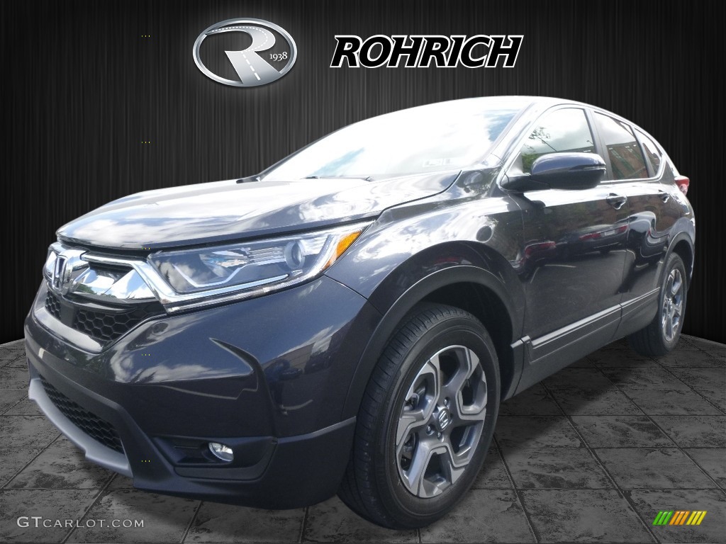 2017 CR-V EX-L AWD - Gunmetal Metallic / Gray photo #4