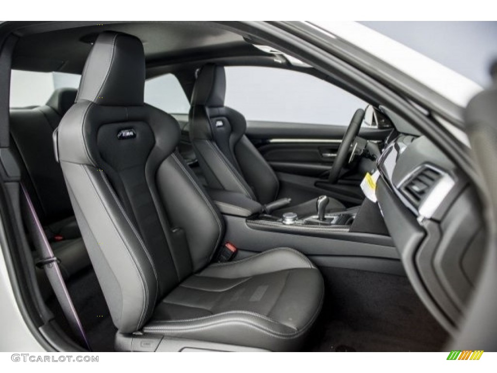 Black Interior 2018 BMW M4 Coupe Photo #120243645