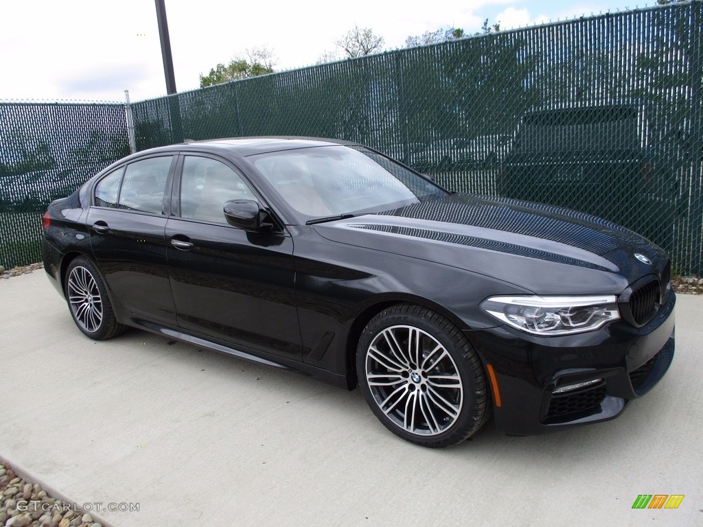 2017 5 Series 540i xDrive Sedan - Black Sapphire Metallic / Cognac photo #1