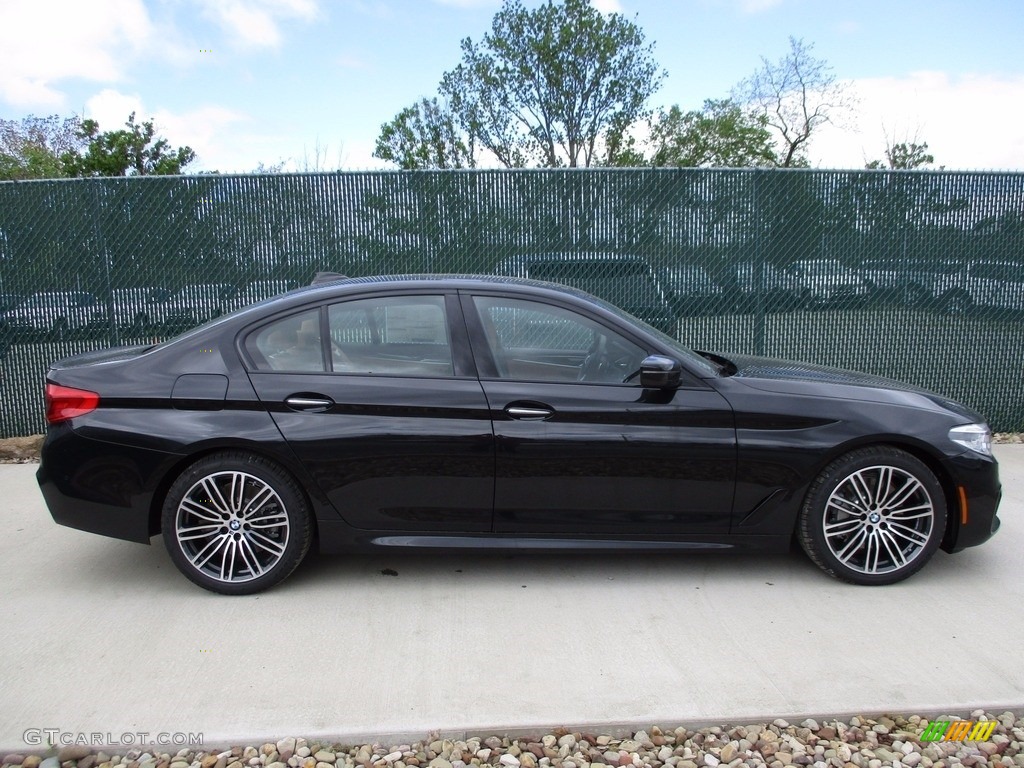2017 5 Series 540i xDrive Sedan - Black Sapphire Metallic / Cognac photo #2