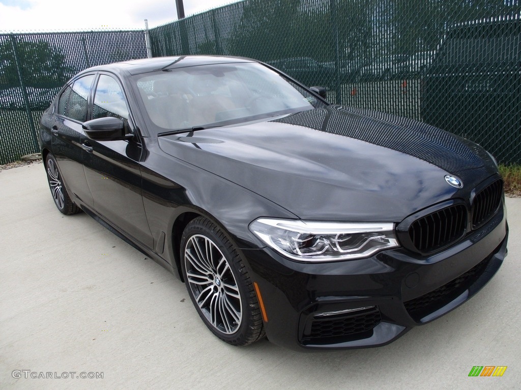 2017 5 Series 540i xDrive Sedan - Black Sapphire Metallic / Cognac photo #5