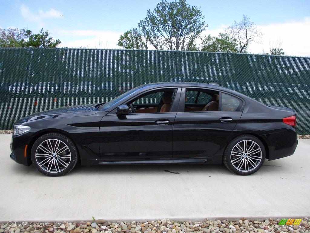 2017 5 Series 540i xDrive Sedan - Black Sapphire Metallic / Cognac photo #8