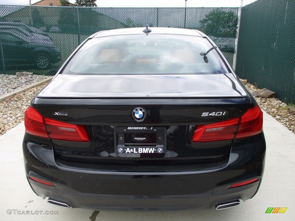 2017 5 Series 540i xDrive Sedan - Black Sapphire Metallic / Cognac photo #9