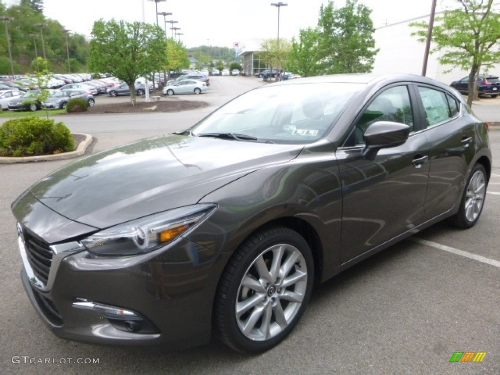 Titanium Flash Mica 2017 Mazda MAZDA3 Grand Touring 5 Door Exterior Photo #120245643
