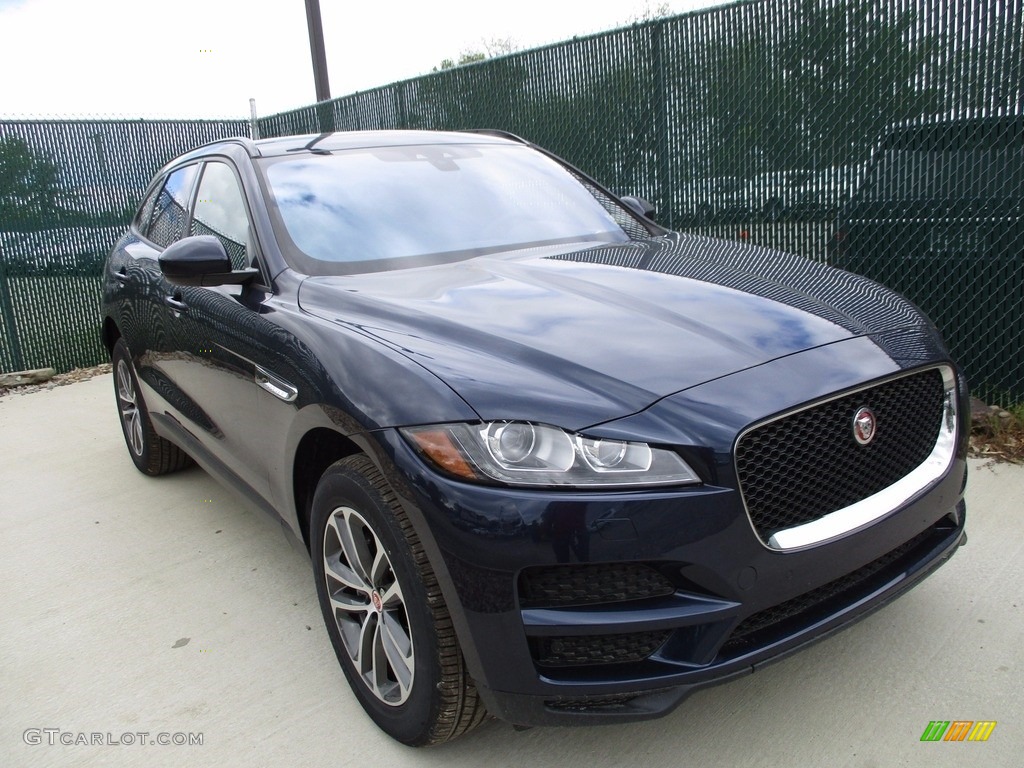 2017 F-PACE 35t AWD Premium - Dark Sapphire Blue / Jet photo #6