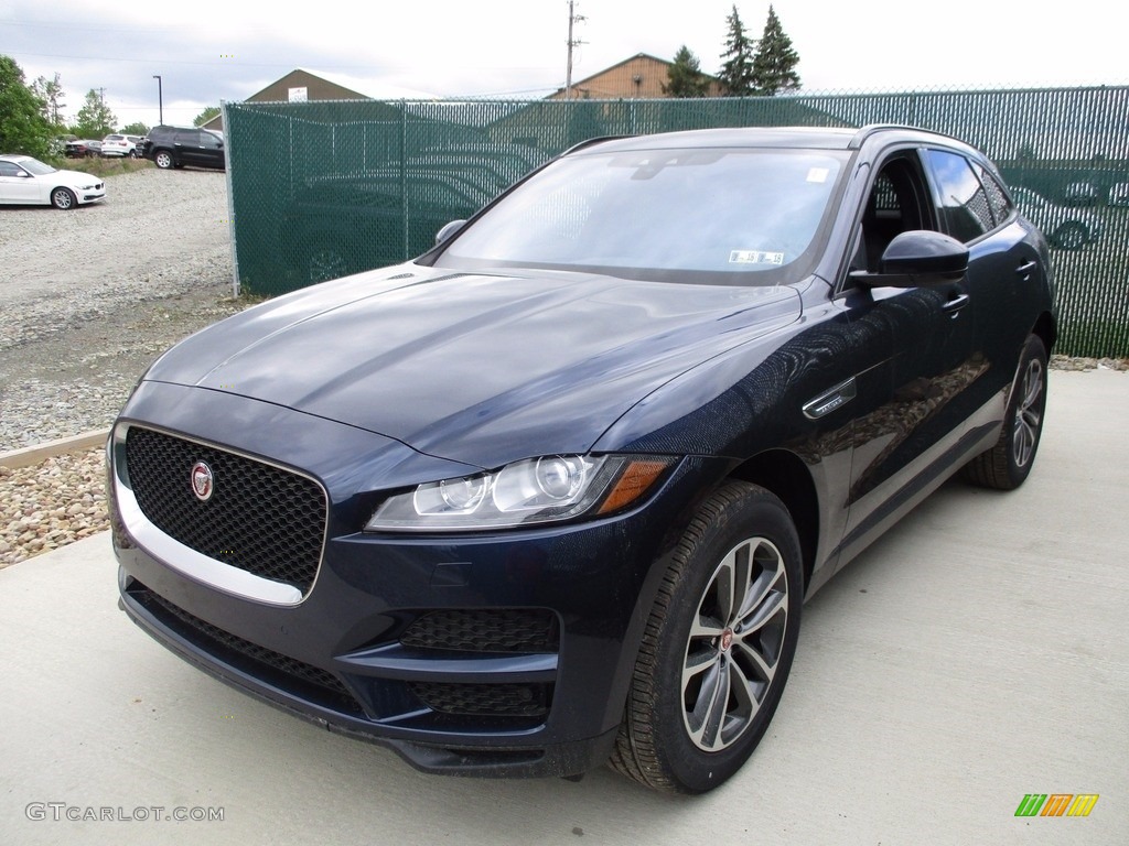 2017 F-PACE 35t AWD Premium - Dark Sapphire Blue / Jet photo #8