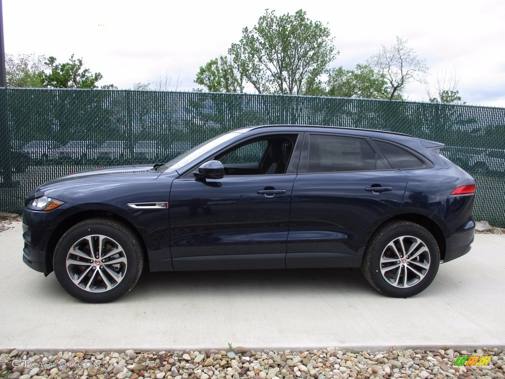 2017 F-PACE 35t AWD Premium - Dark Sapphire Blue / Jet photo #9