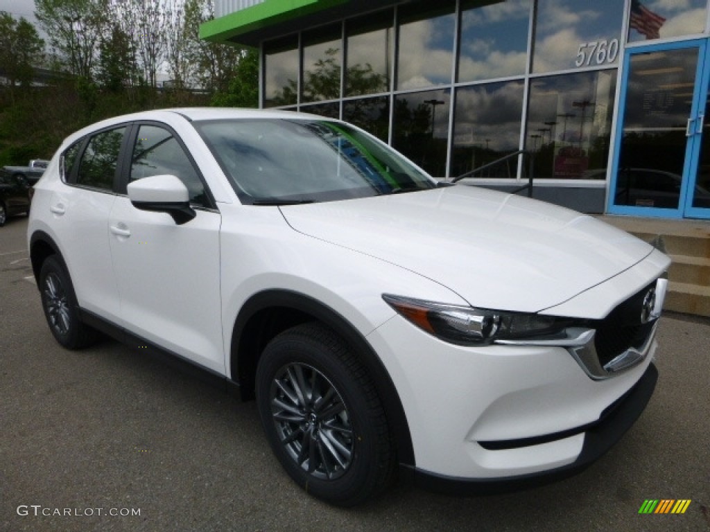 Crystal White Pearl 2017 Mazda CX-5 Sport AWD Exterior Photo #120246213