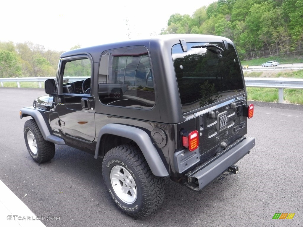 2004 Wrangler Sport 4x4 - Black / Dark Slate Gray photo #8