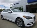 2017 Casablanca White Hyundai Genesis G80 AWD  photo #3