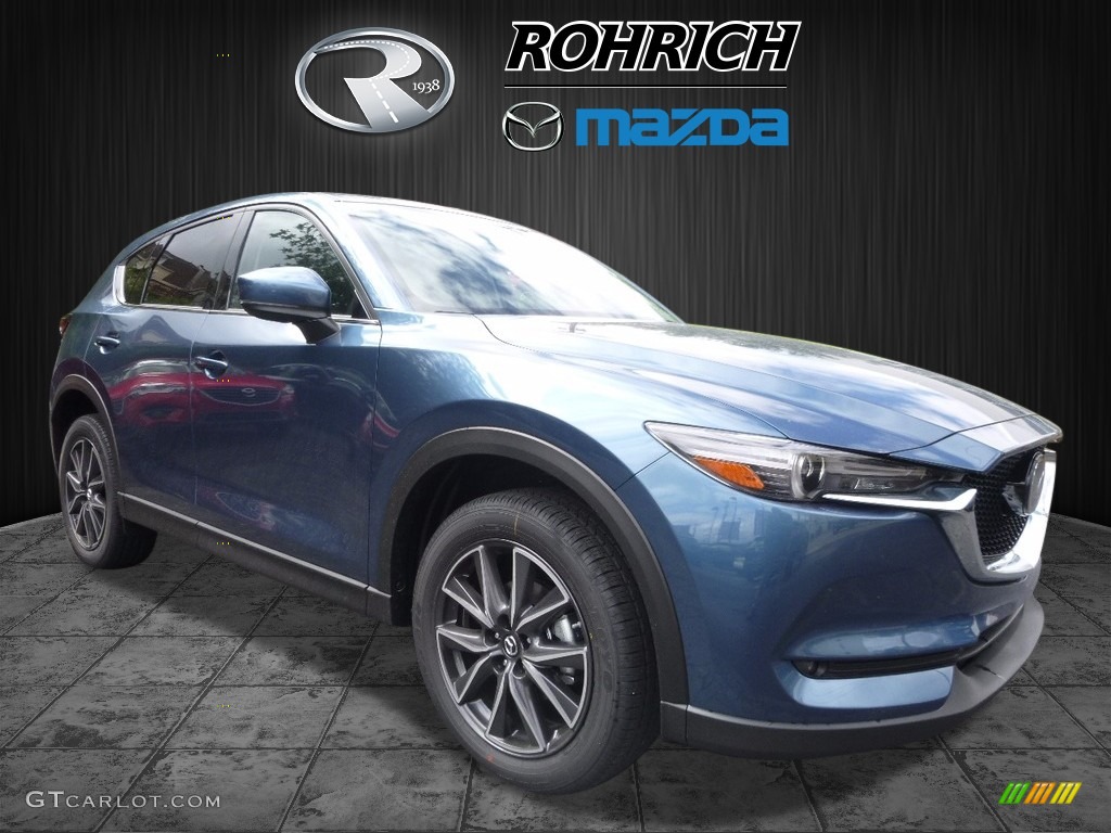 2017 CX-5 Grand Touring AWD - Blue Reflex Mica / Black photo #1