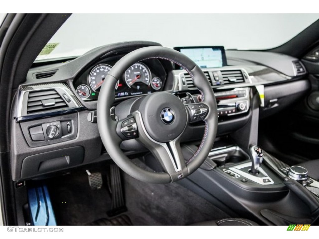 2018 BMW M4 Coupe Black Steering Wheel Photo #120248121