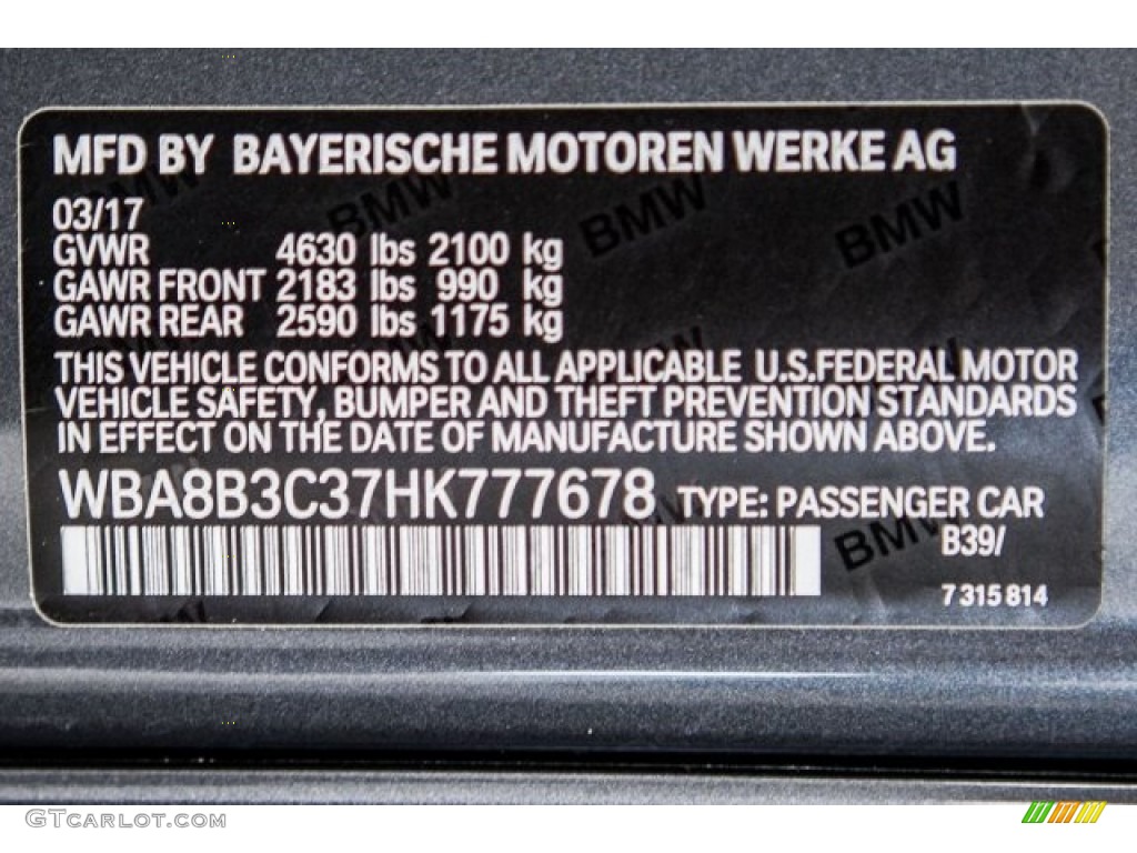 2017 3 Series 340i Sedan - Mineral Grey Metallic / Black photo #11