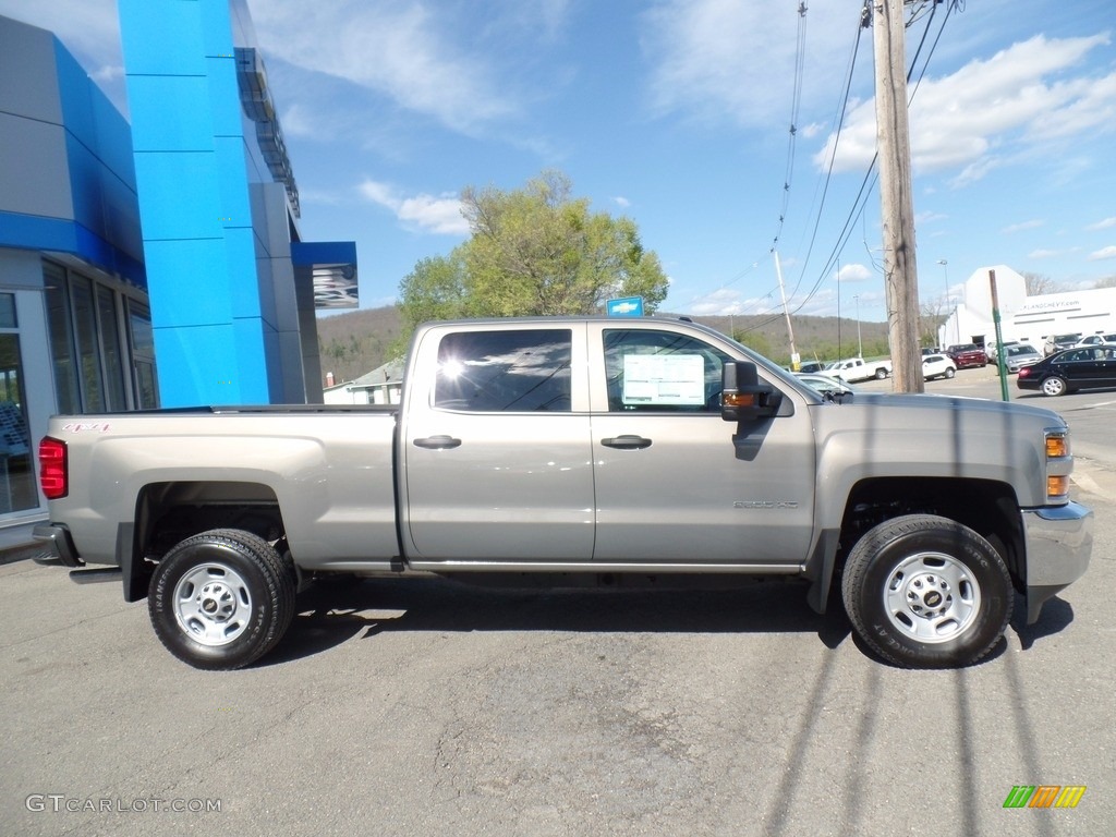2017 Silverado 2500HD Work Truck Crew Cab 4x4 - Pepperdust Metallic / Dark Ash/Jet Black photo #4