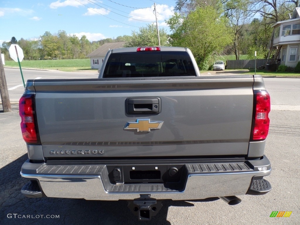 2017 Silverado 2500HD Work Truck Crew Cab 4x4 - Pepperdust Metallic / Dark Ash/Jet Black photo #6