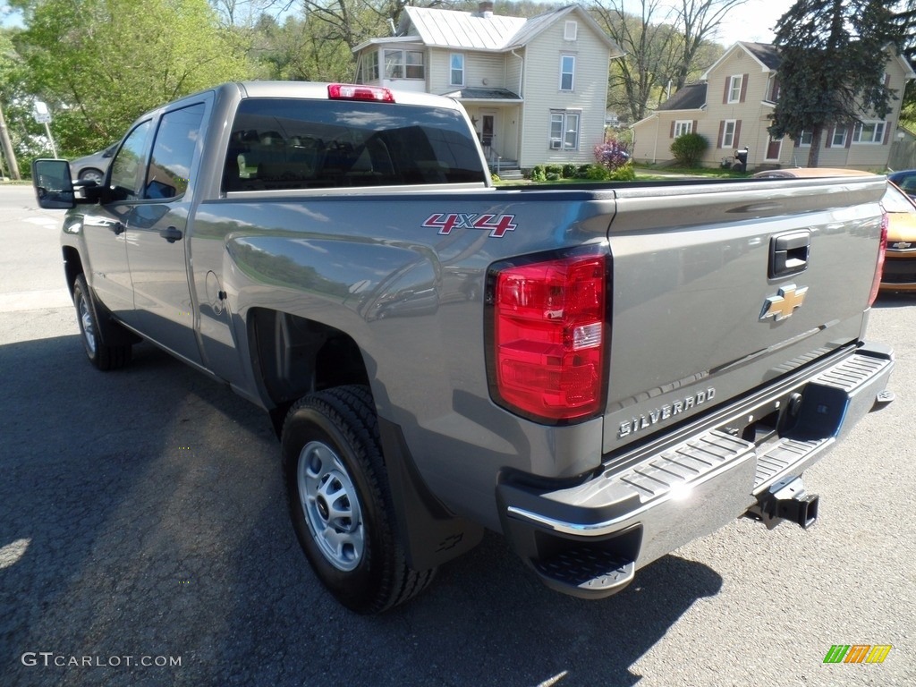 2017 Silverado 2500HD Work Truck Crew Cab 4x4 - Pepperdust Metallic / Dark Ash/Jet Black photo #7