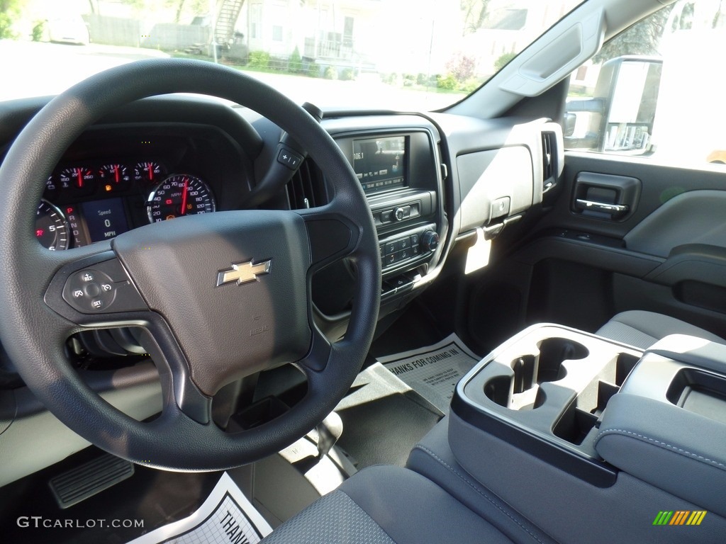 2017 Silverado 2500HD Work Truck Crew Cab 4x4 - Pepperdust Metallic / Dark Ash/Jet Black photo #19
